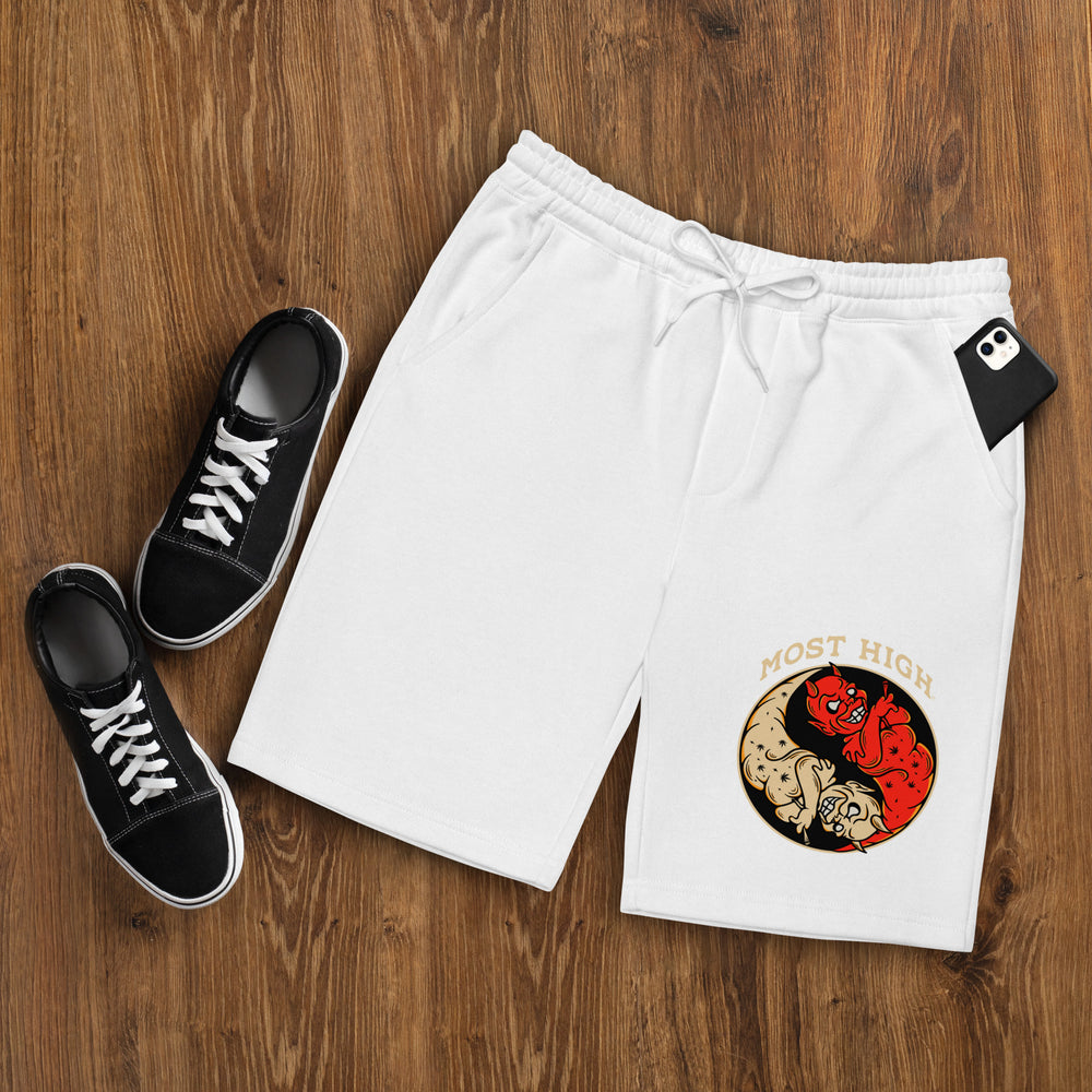 Most High Yinyang Fleece Shorts