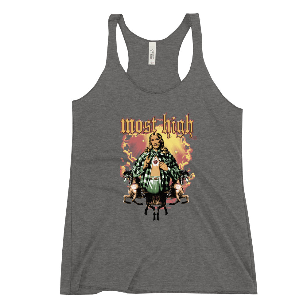 Cholo Jesus Racerback Tank